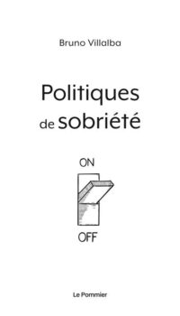 Couverture du livre POLITIQUES DE SOBRIETE