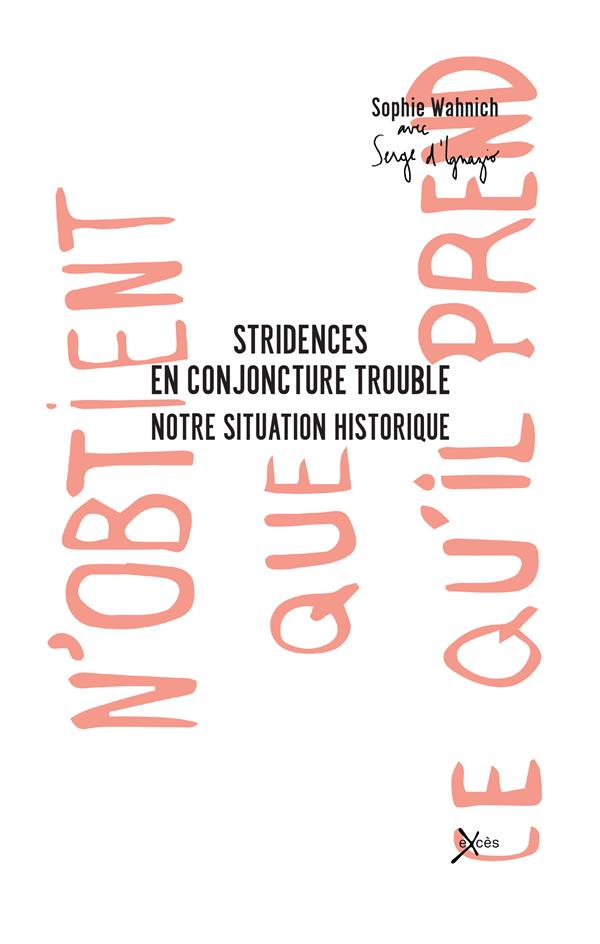Couverture du livre STRIDENCES EN CONJONCTURE DE TROUBLE