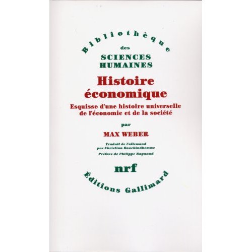 Couverture du livre HISTOIRE ECONOMIQUE - ESQUISSE D'UNE HISTOIRE UNIVERSELLE DE L'ECONOMIE ET DE LA SOCIETE