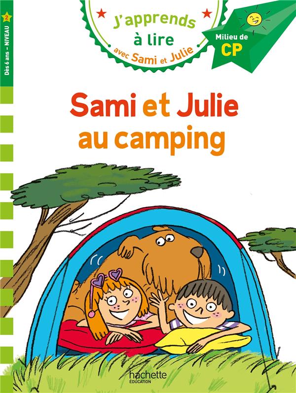 Couverture du livre SAMI ET JULIE CP NIVEAU 2 - SAMI ET JULIE AU CAMPING