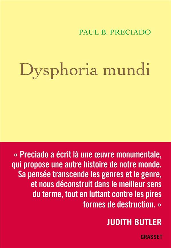 Couverture du livre DYSPHORIA MUNDI