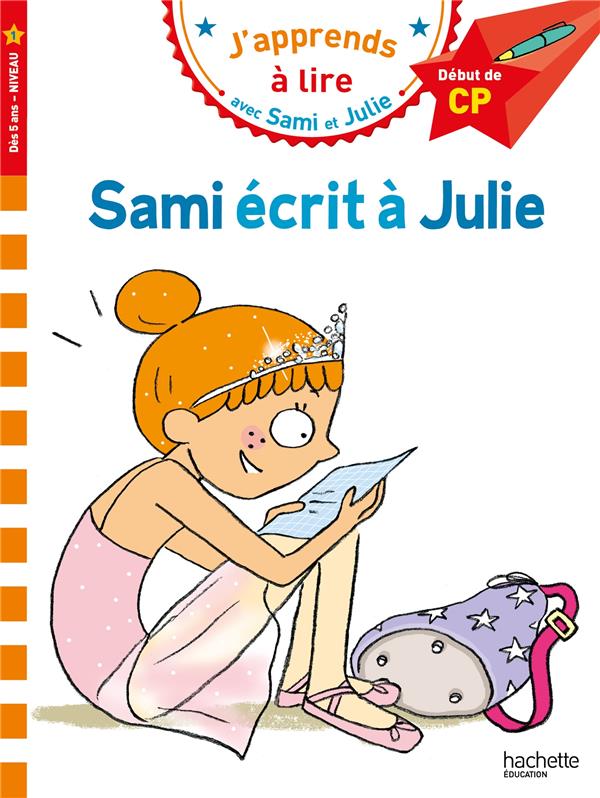Couverture du livre SAMI ET JULIE CP NIVEAU 1 - SAMI ECRIT A JULIE