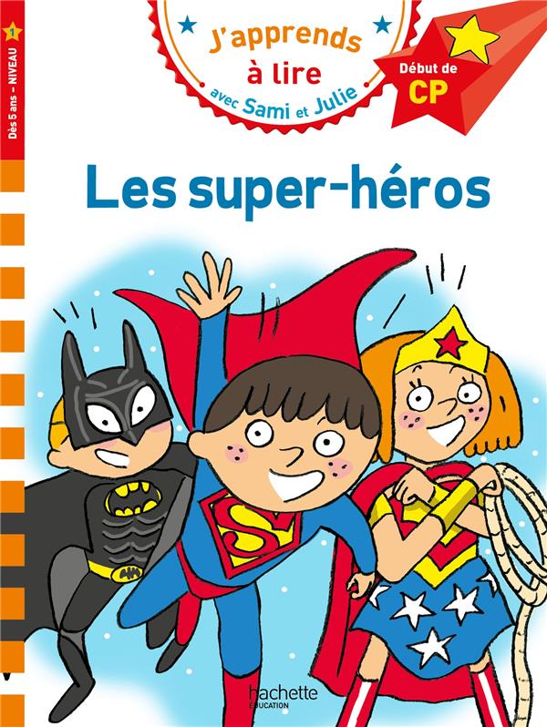 Couverture du livre SAMI ET JULIE CP NIVEAU 1 - LES SUPER-HEROS
