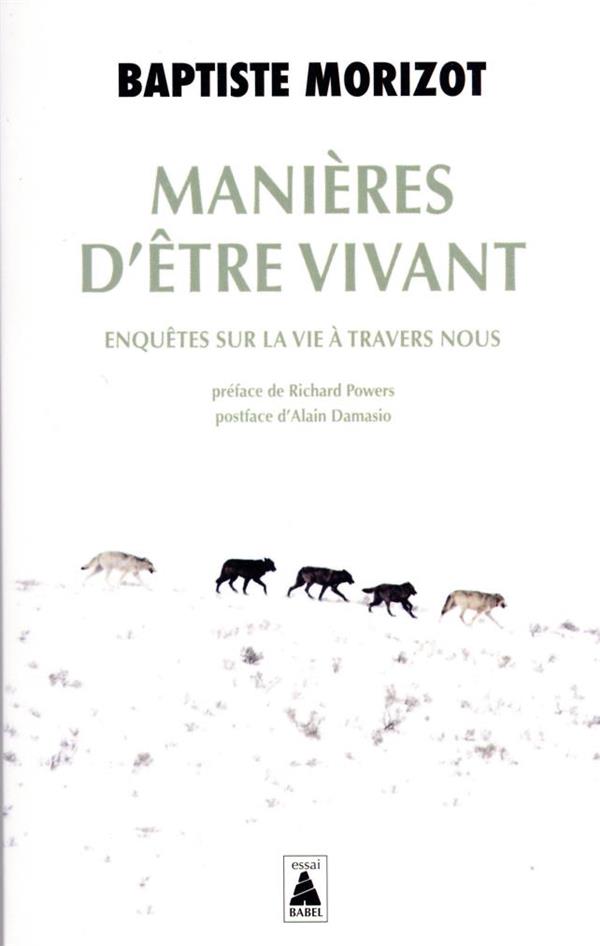 Couverture du livre MANIERES D'ETRE VIVANT - ENQUETES SUR LA VIE A TRAVERS NOUS