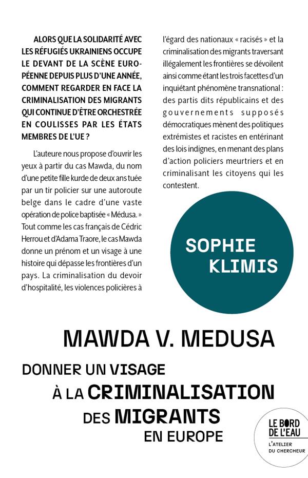 Couverture du livre MAWDA V. MEDUSA - DONNER UN VISAGE A LA CRIMINALISATION DES MIGRANTS EN EUROPE