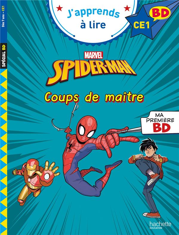 Couverture du livre DISNEY BD CE1 - SPIDERMAN - COUPS DE MAITRE