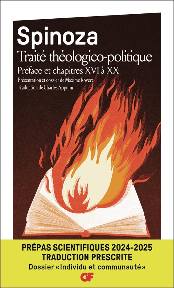 Couverture du livre TRAITE THEOLOGICO-POLITIQUE - PREPAS SCIENTIFIQUES 2025 - PREFACE ET CHAPITRES XVI A XX