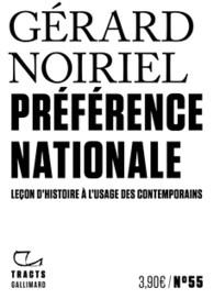 Couverture du livre PREFERENCE NATIONALE - LECON D'HISTOIRE A L'USAGE DES CONTEMPORAINS