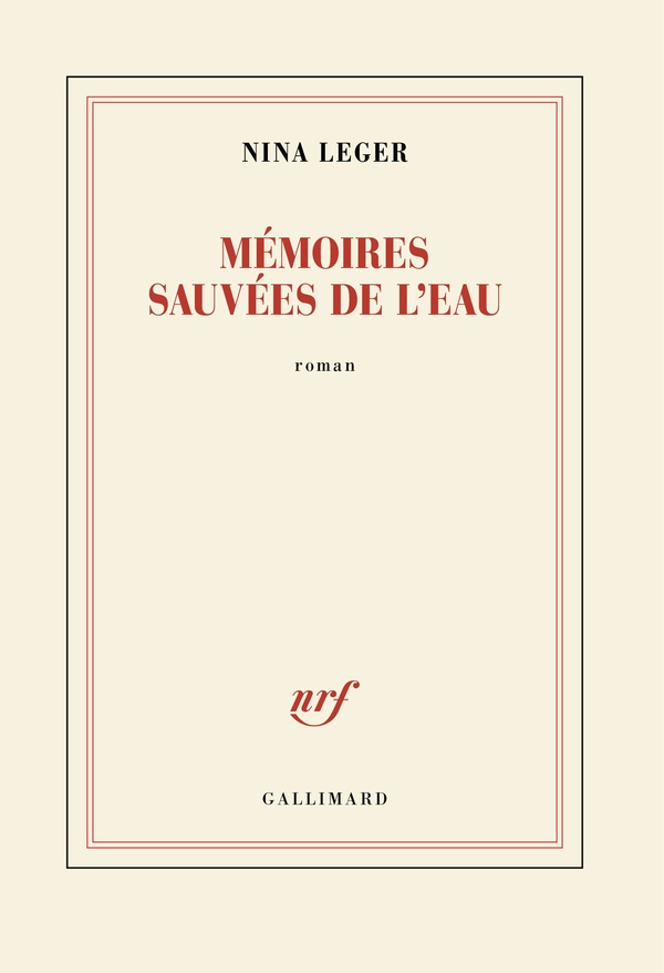 Couverture du livre MEMOIRES SAUVEES DE L'EAU