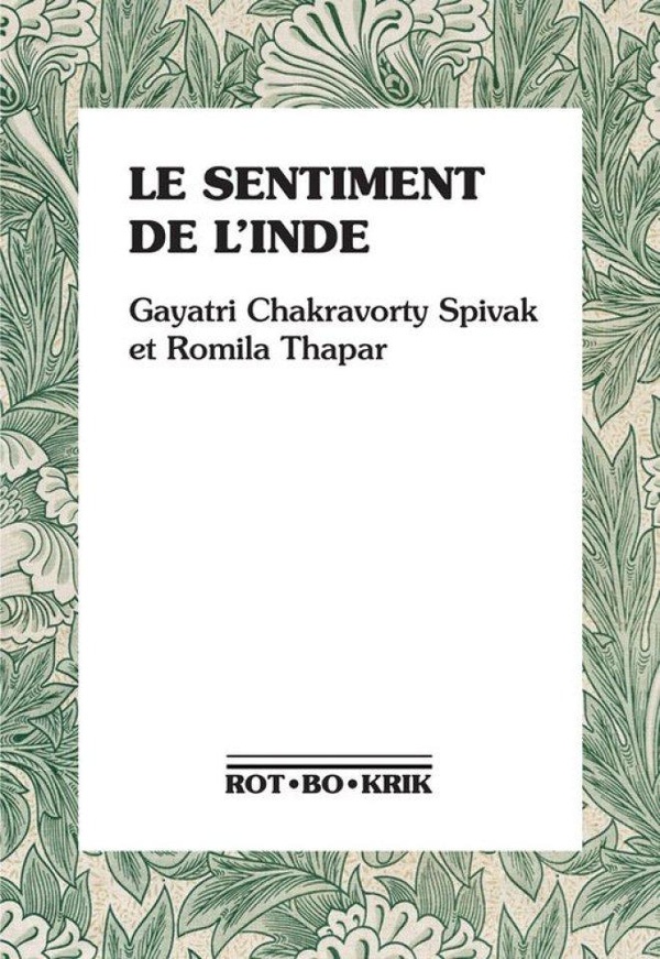 Couverture du livre LE SENTIMENT DE L'INDE