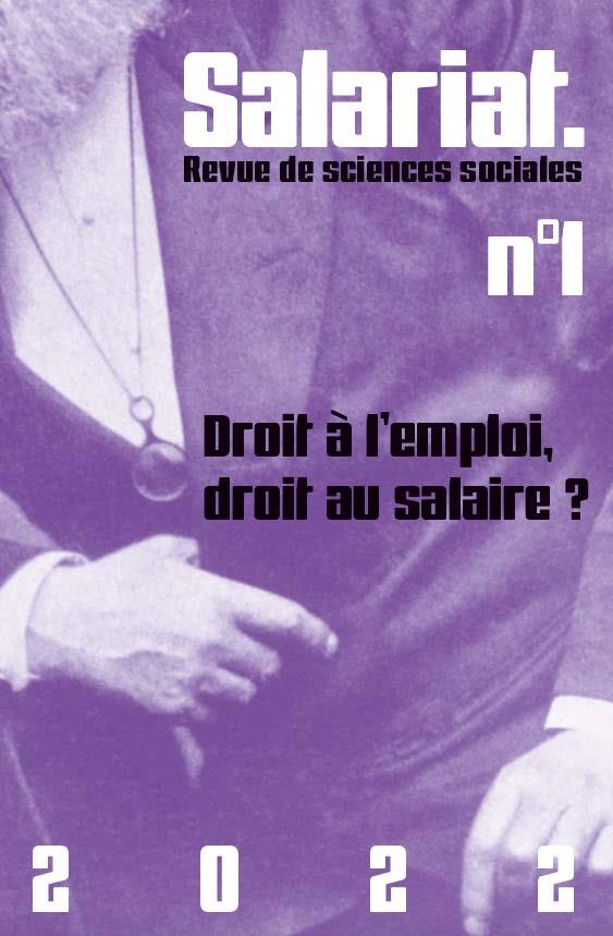 Couverture du livre REVUE SALARIAT N 1