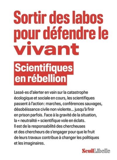 Couverture du livre SORTIR DES LABOS POUR DEFENDRE LE VIVANT