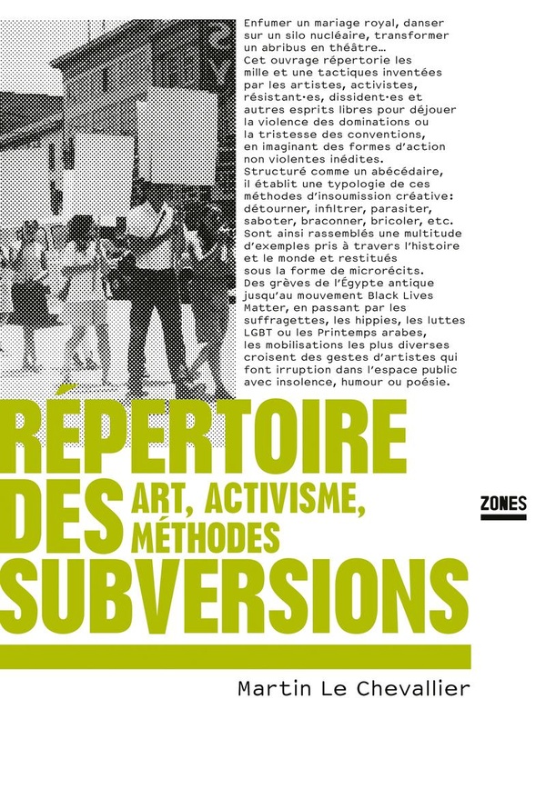 Couverture du livre REPERTOIRE DES SUBVERSIONS - ART