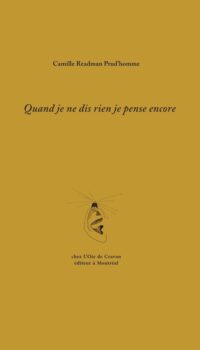 Couverture du livre QUAND JE NE DIS RIEN JE PENSE ENCORE