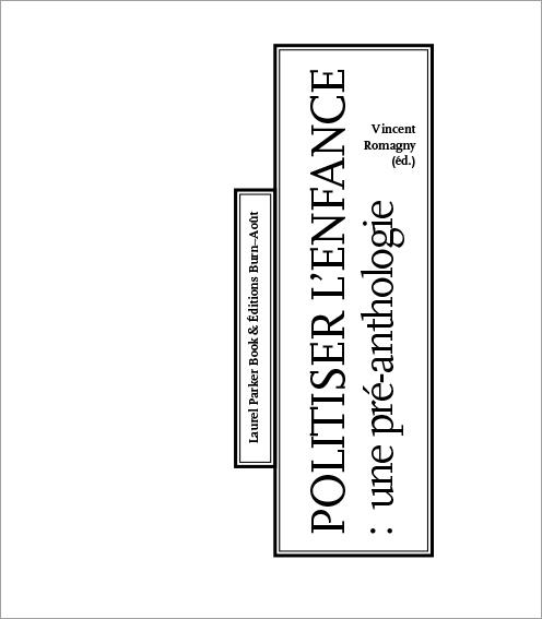 Couverture du livre POLITISER L ENFANCE