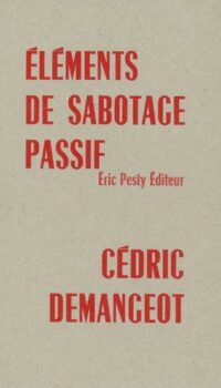 Couverture du livre ELEMENTS DE SABOTAGE PASSIF