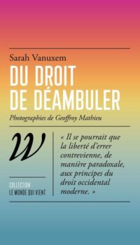 Couverture du livre DU DROIT DE DEAMBULER