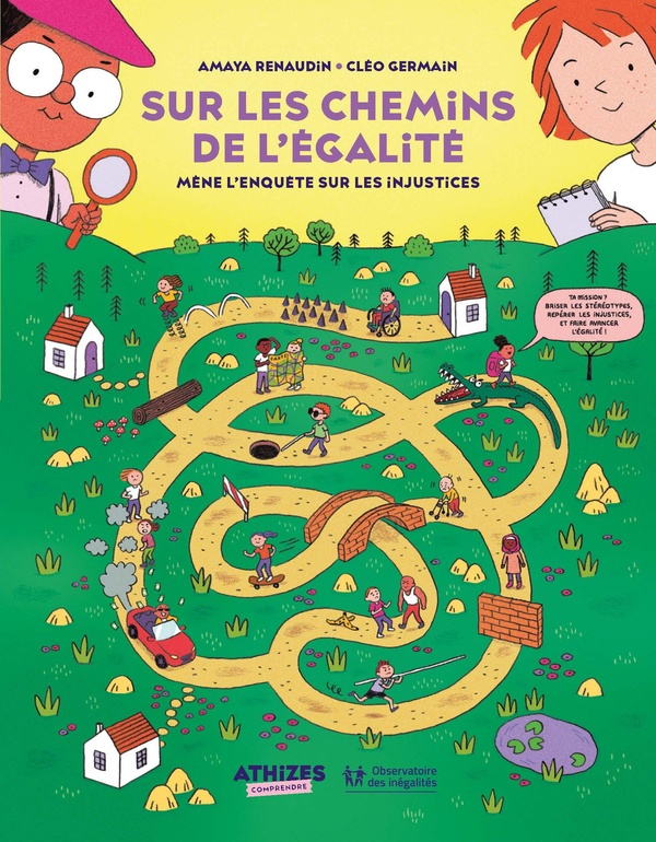Couverture du livre SUR LES CHEMINS DE L'EGALITE : MENE L'ENQUETE SUR LES INJUSTICES