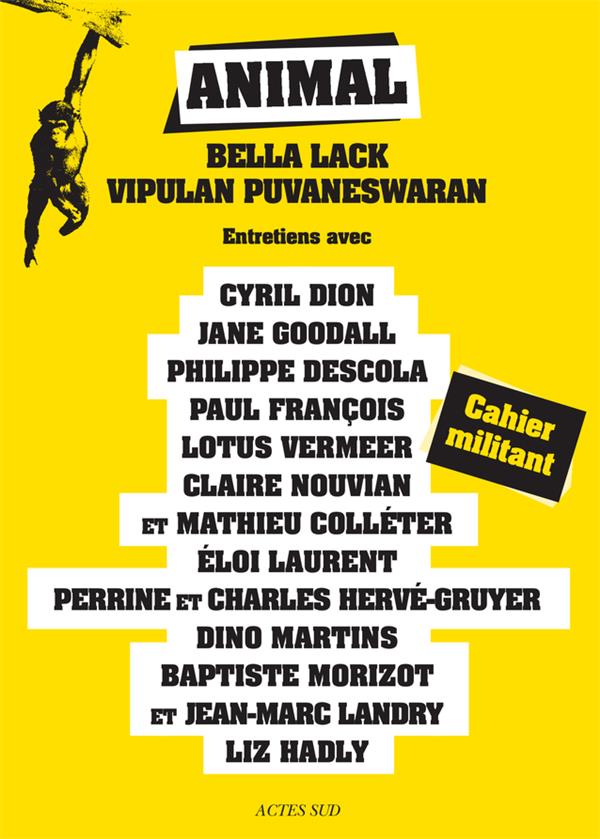 Couverture du livre ANIMAL : CAHIER MILITANT