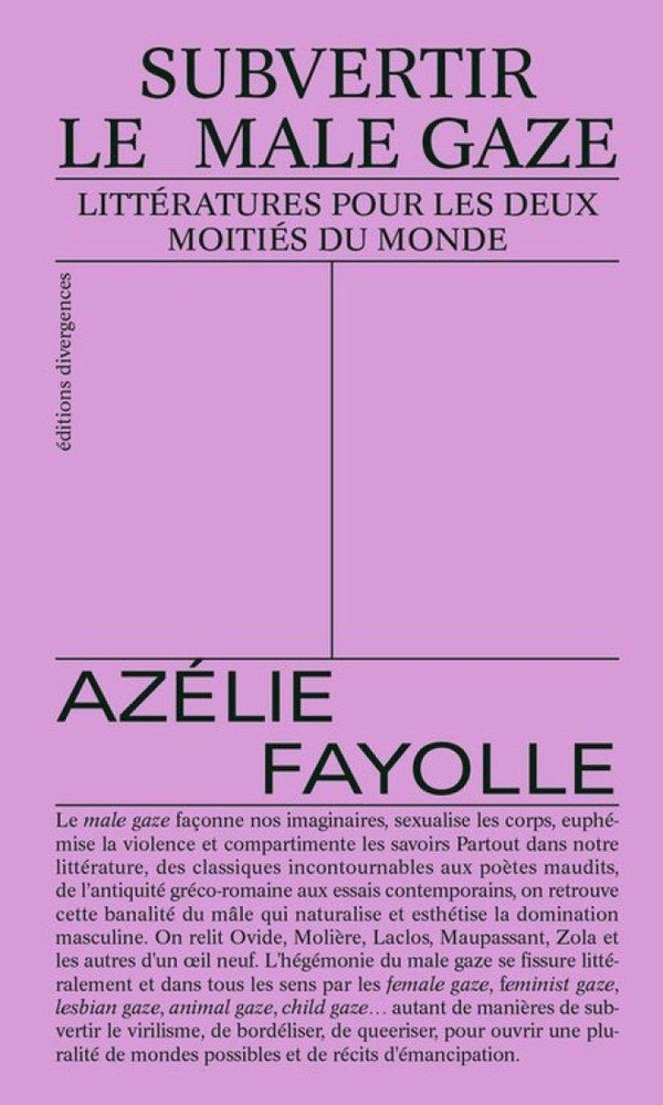Couverture du livre SUBVERTIR LE MALE GAZE - LITTERATURES POUR LES DEUX MOITIES DU MONDE