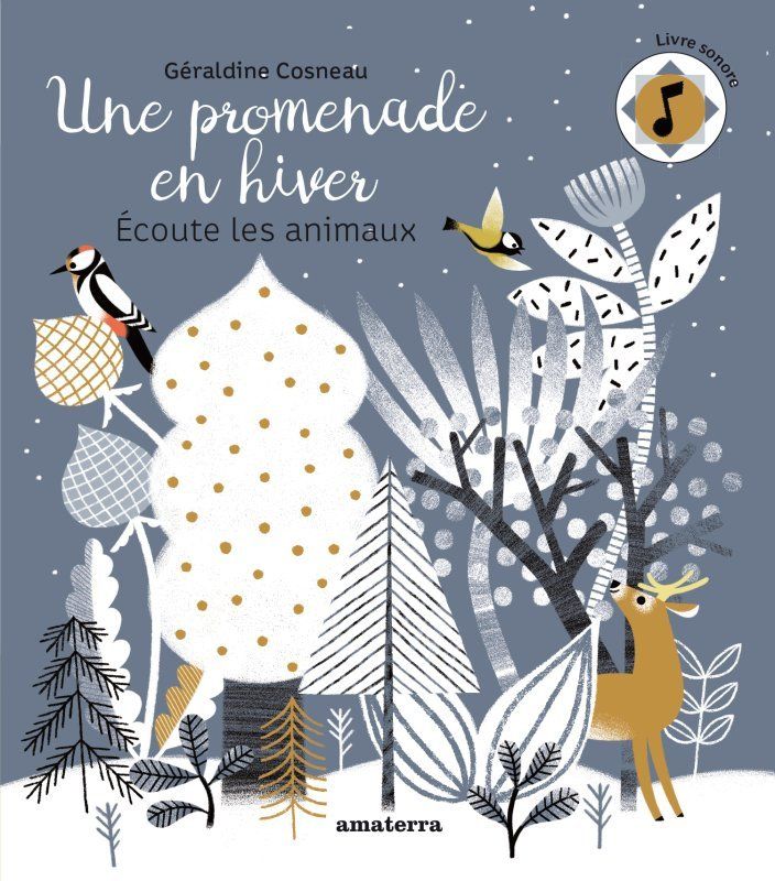 Couverture du livre UNE PROMENADE EN HIVER - ECOUTE LES ANIMAUX