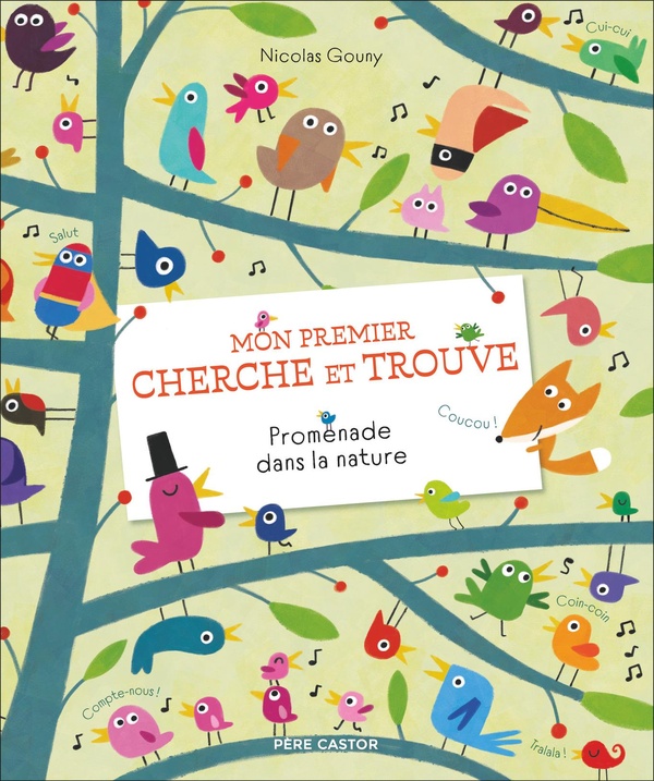 Couverture du livre MON PREMIER CHERCHE ET TROUVE - PROMENADE DANS LA NATURE