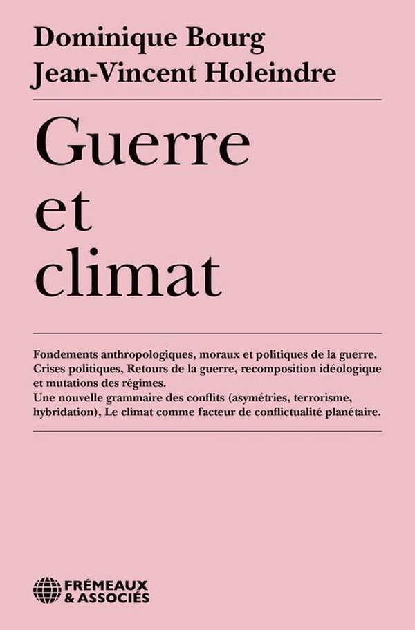 Couverture du livre GUERRE ET CLIMAT - FONDEMENTS ANTHROPOLOGIQUES