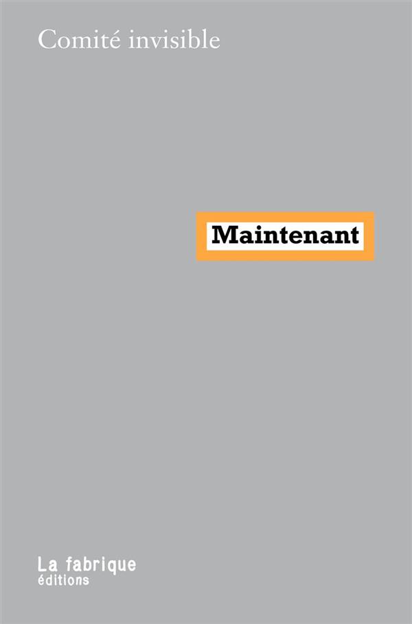 Couverture du livre MAINTENANT