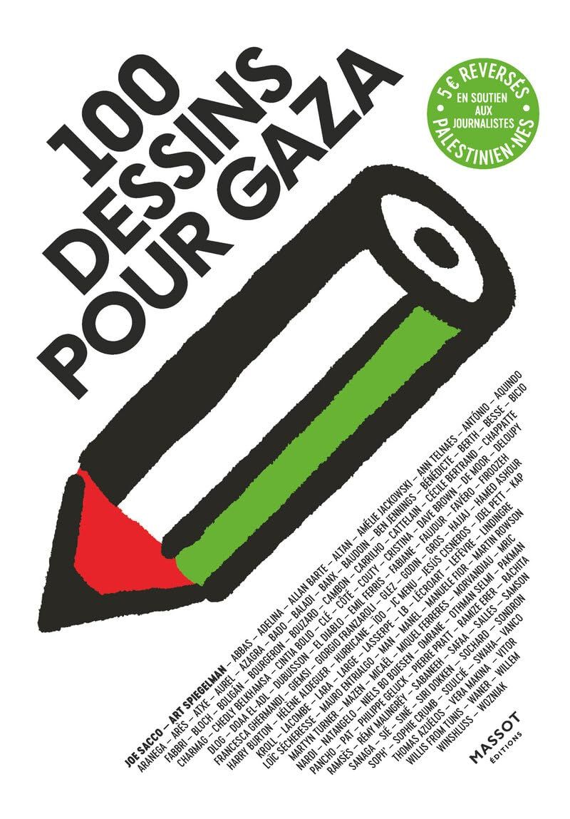 Couverture du livre 100 DESSINS POUR GAZA
