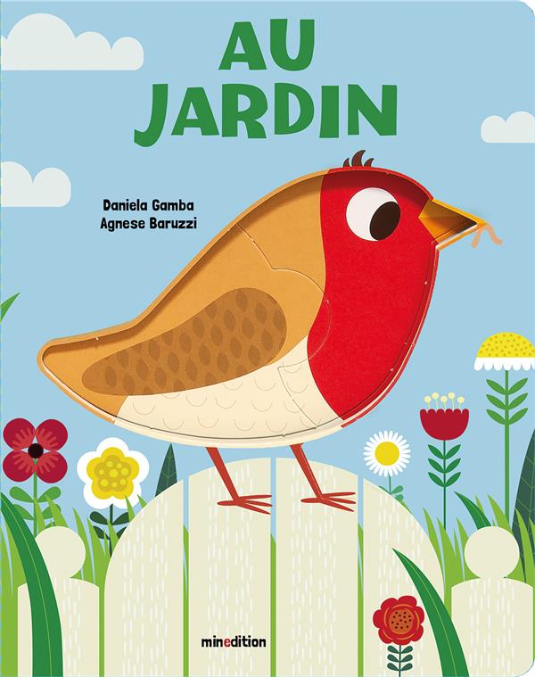 Couverture du livre AU JARDIN - MON TOUT PREMIER LIVRE PUZZLE