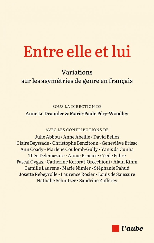 Couverture du livre ENTRE ELLE ET LUI : VARIATIONS SUR LES ASYMETRIES DE GENRE E