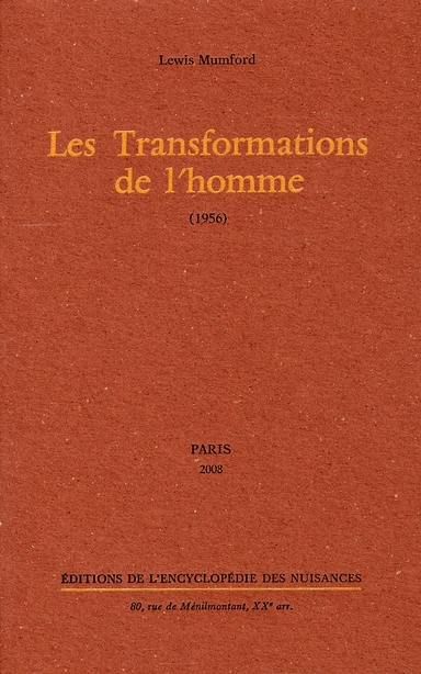 Couverture du livre LES TRANSFORMATIONS DE L'HOMME