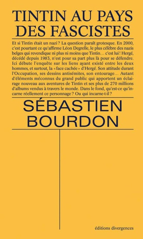 Couverture du livre TINTIN AU PAYS DES FASCISTES