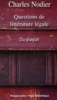 Couverture du livre QUESTIONS DE LITTERATURE LEGALE