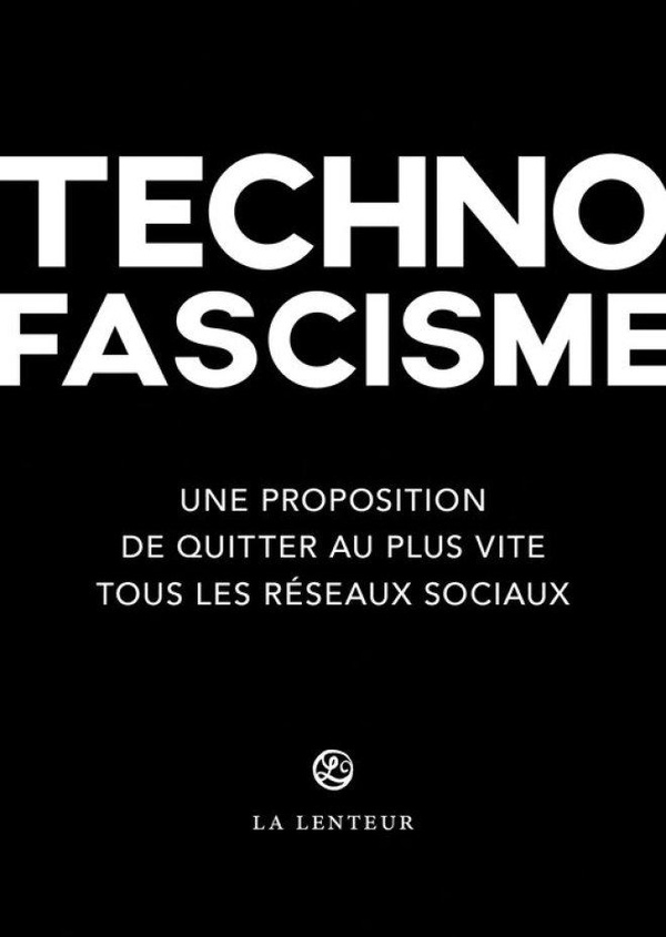 Couverture du livre TECHNOFASCISME